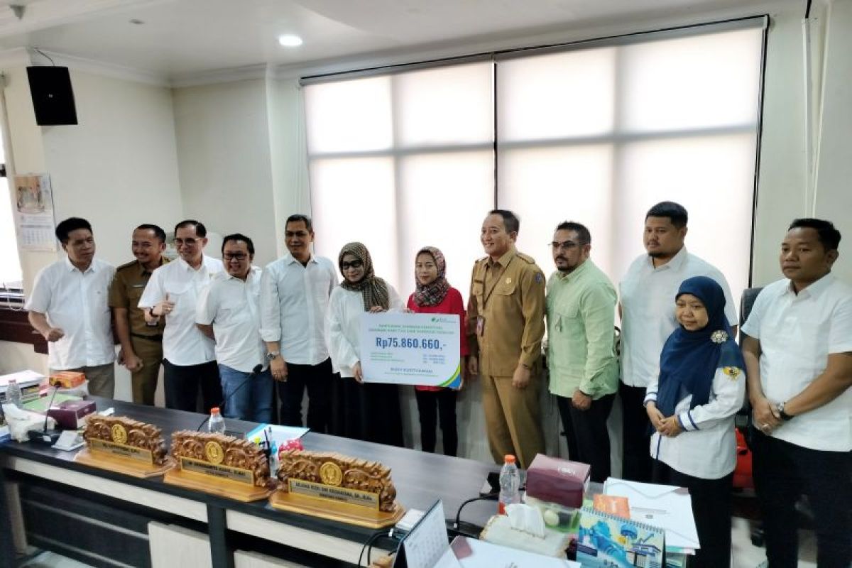 BPJS Ketenagakerjaan serahkan santunan Rp75 Juta kepada ahli waris