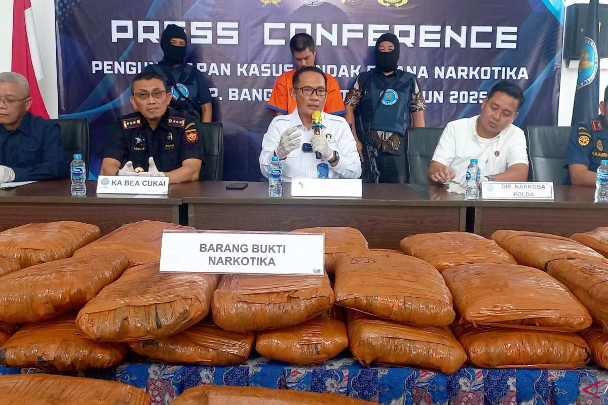 BNN Babel gagalkan 85 kg ganja dari truk ekspedisi yang dikemas seperti kopi