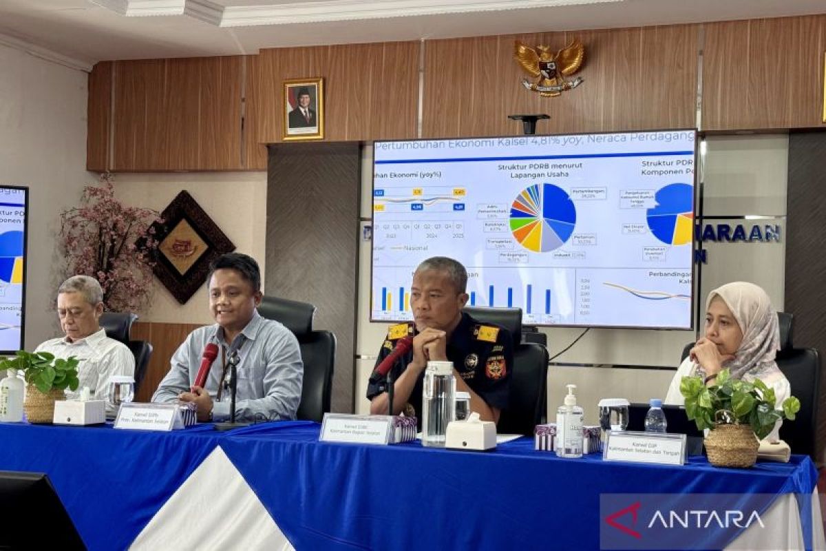 South Kalimantan's economy grows 4.81 percent amids global challanges