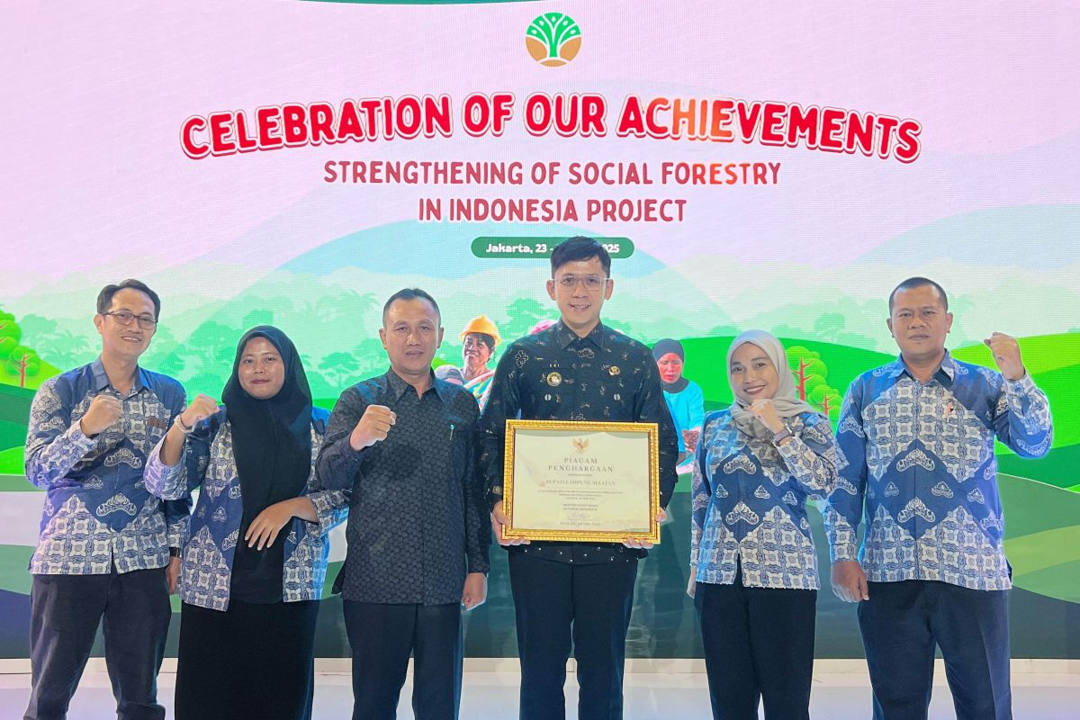 Dukung Program SSF, Lampung Selatan dapat penghargaan dari Kemenhut