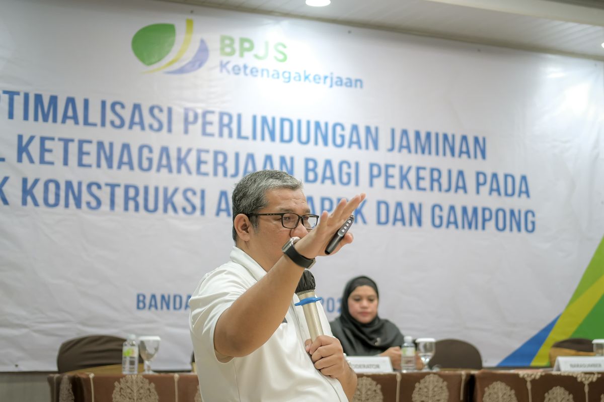 BPJamsostek Banda Aceh tingkatkan kepatuhan lindungi tenaga kerja konstruksi
