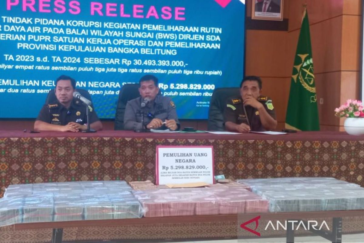 Kejati Babel sidik empat terduga korupsi di Balai Wilayah Sungai
