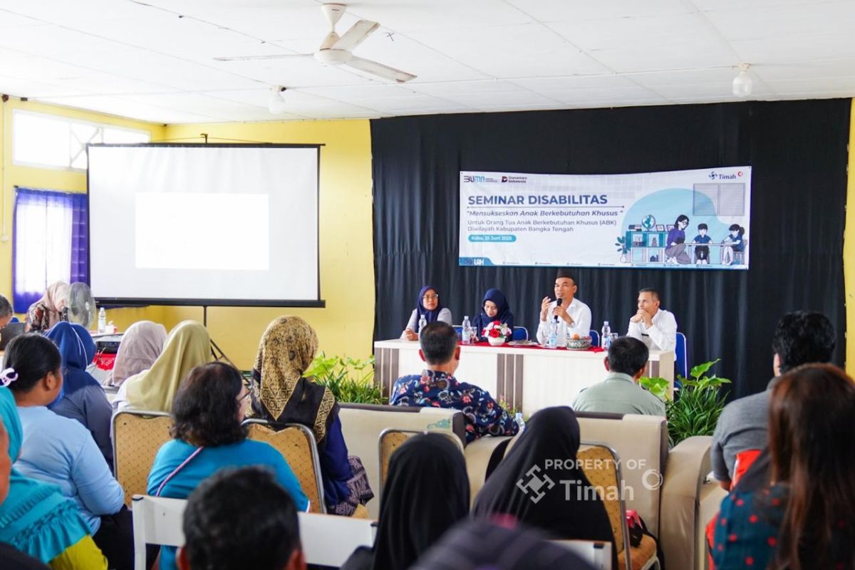 PT Timah edukasi orang tua dan guru anak berkebutuhan khusus di SLBN Koba