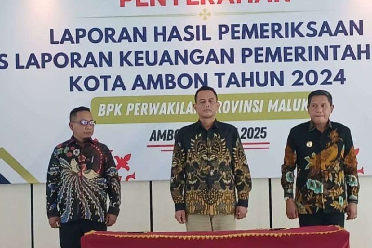 Usai tiga tahun disclaimer, Pemkot Ambon raih predikat WDP dari BPK