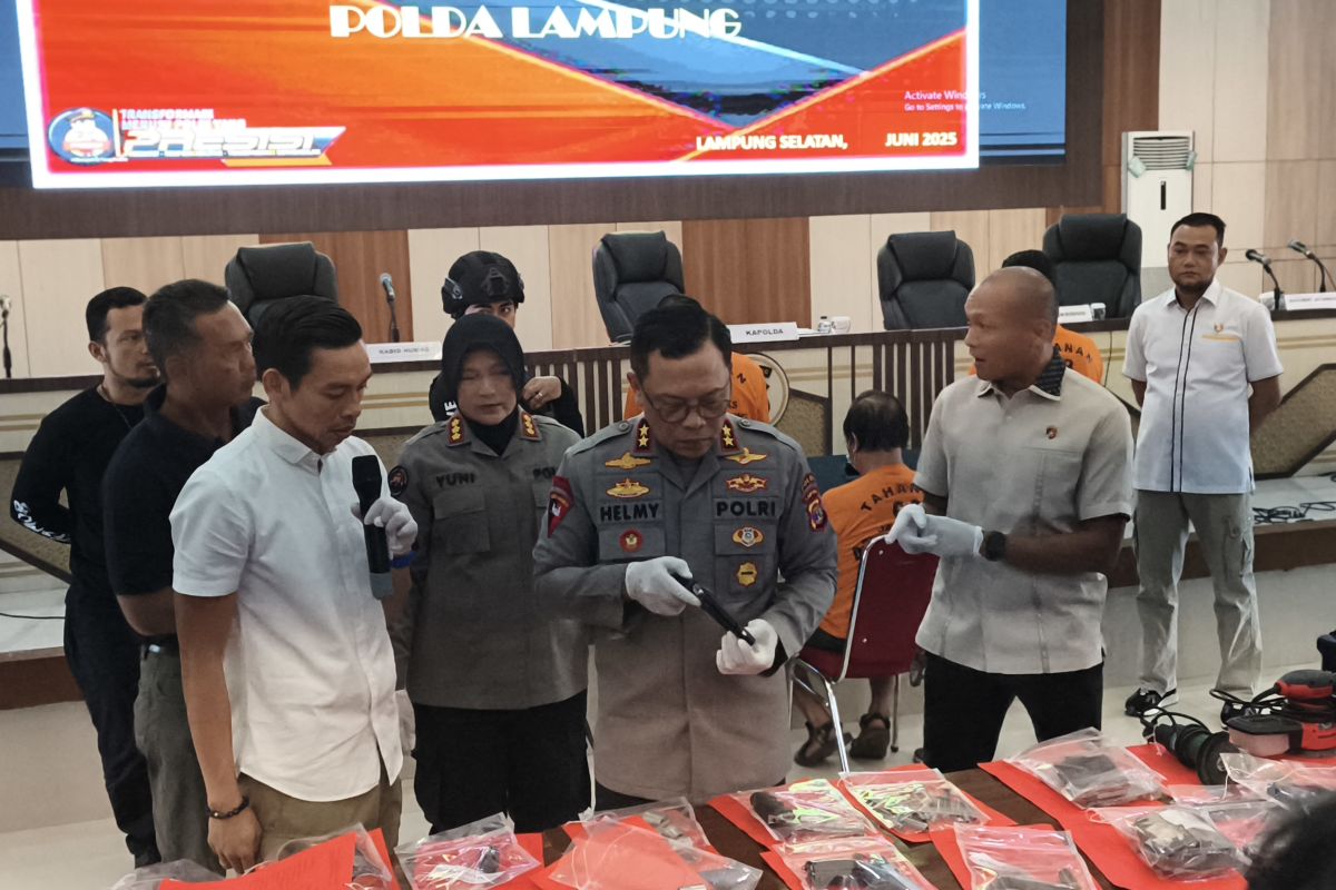 Polisi ungkap kasus home industri modifikasi senpi Ilegal di Bandarlampung
