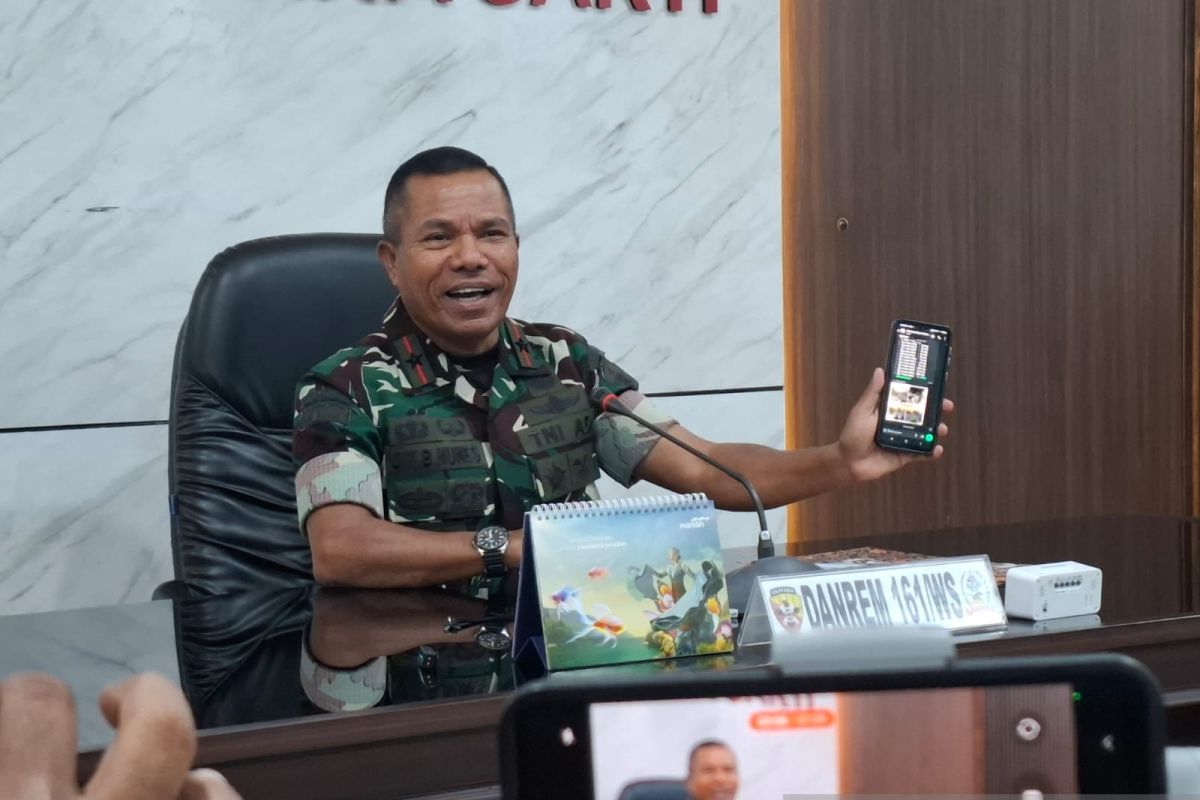 Danrem 161/WS minta ketua LSM pertanggungjawabkan tuduhan KKN seleksi TNI AD