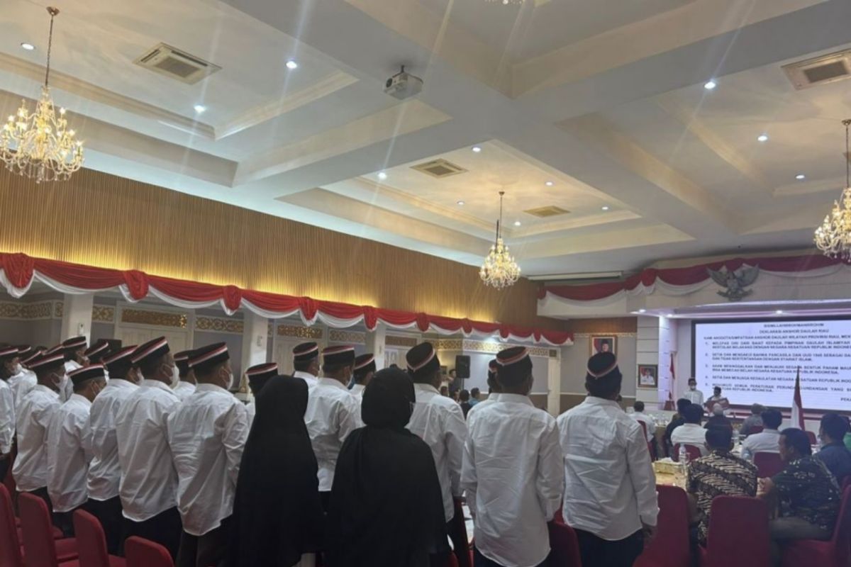 Riau: 34 ex-terror group members pledge loyalty to Indonesia