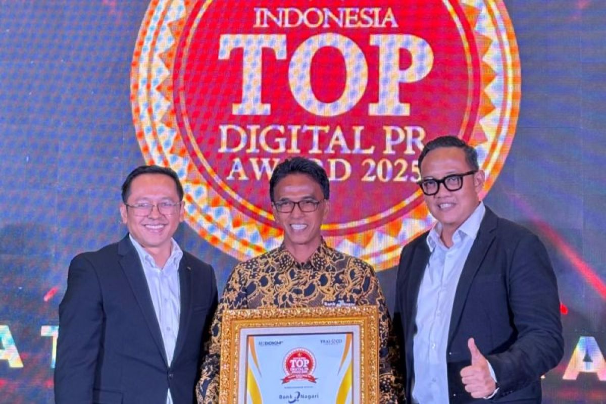 Sukses bangun citra positif, Bank Nagari raih top digital public relation award