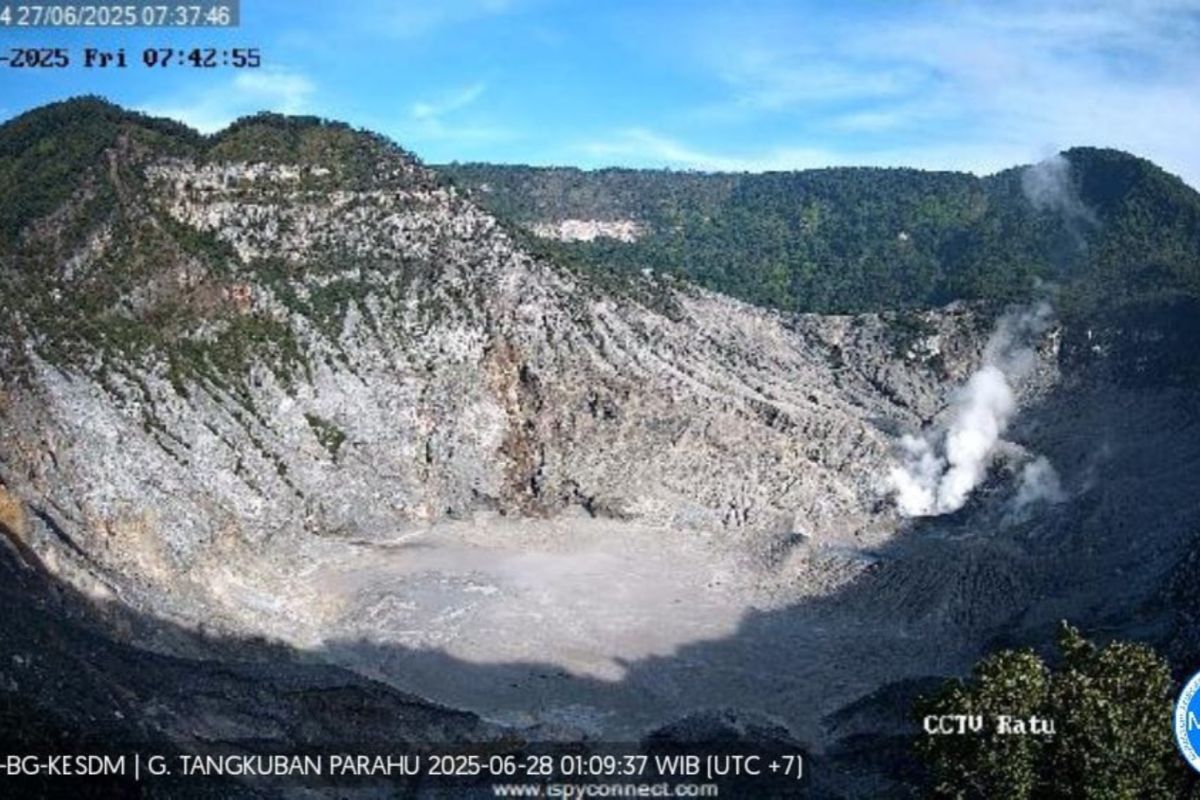 Aktivitas Gunung Tangkuban Parahu sempat naik minggu ini