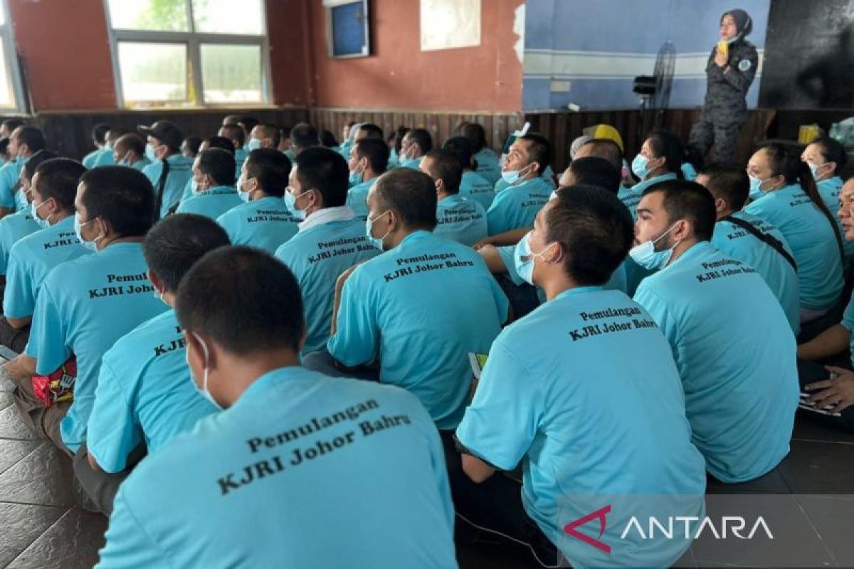 KJRI Johor Bahru fasilitasi pemulangan 100 PMI dari detensi