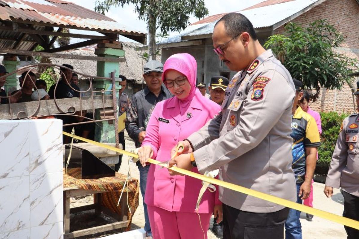 Kapolres Langkat resmikan sumur bor 