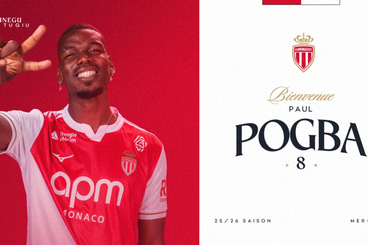 AS Monaco resmi umumkan kedatangan Pogba