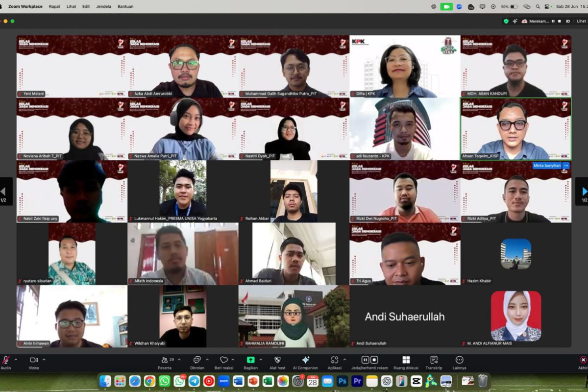 KISP dorong gerakan kolektif antikorupsi melalui Kelas Jaga Demokrasi