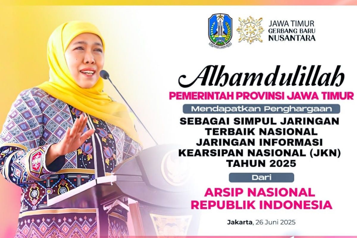 Jatim raih penghargaan Simpul Jaringan Terbaik dari ANRI