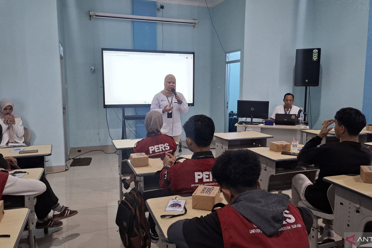 ANTARA beri pelatihan jurnalistik di Universitas Muhammadiyah Sukabumi
