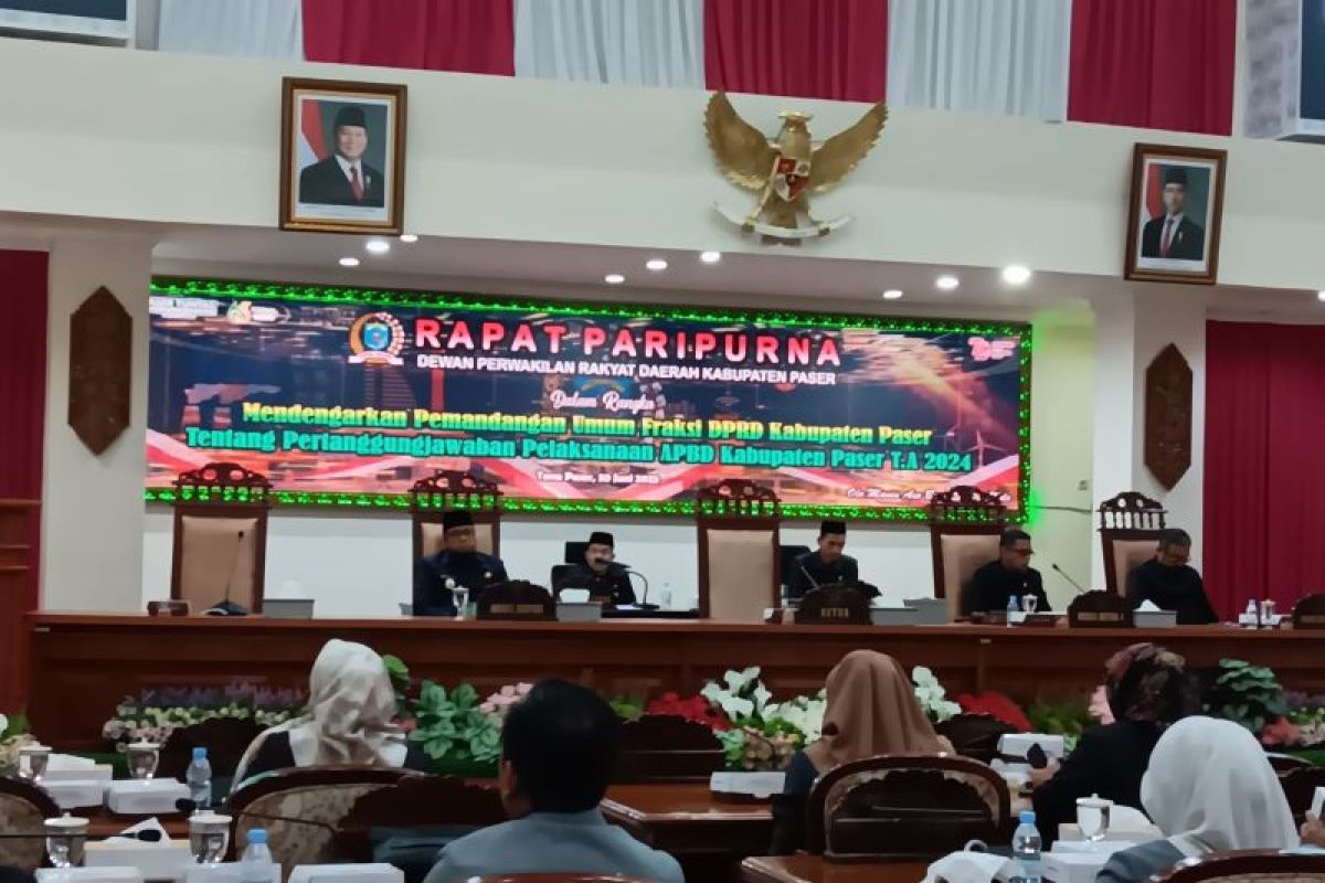 Wakil Bupati Paser sampaikan raperda pertanggungjawaban pelaksanaan APBD 2024