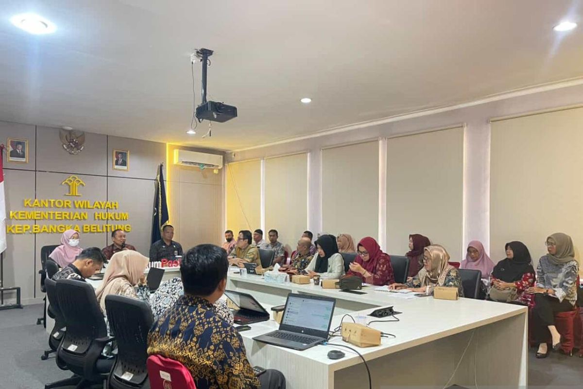 Kemenkum Babel harmonisasikan empat Ranperbup Kabupaten Bangka