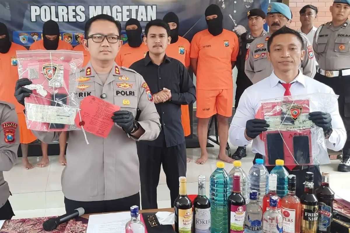 Polres Magetan tangkap 11 tersangka kasus narkoba
