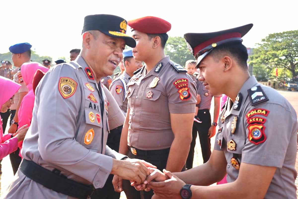 Sebanyak 382 personel Polda Aceh naik pangkat