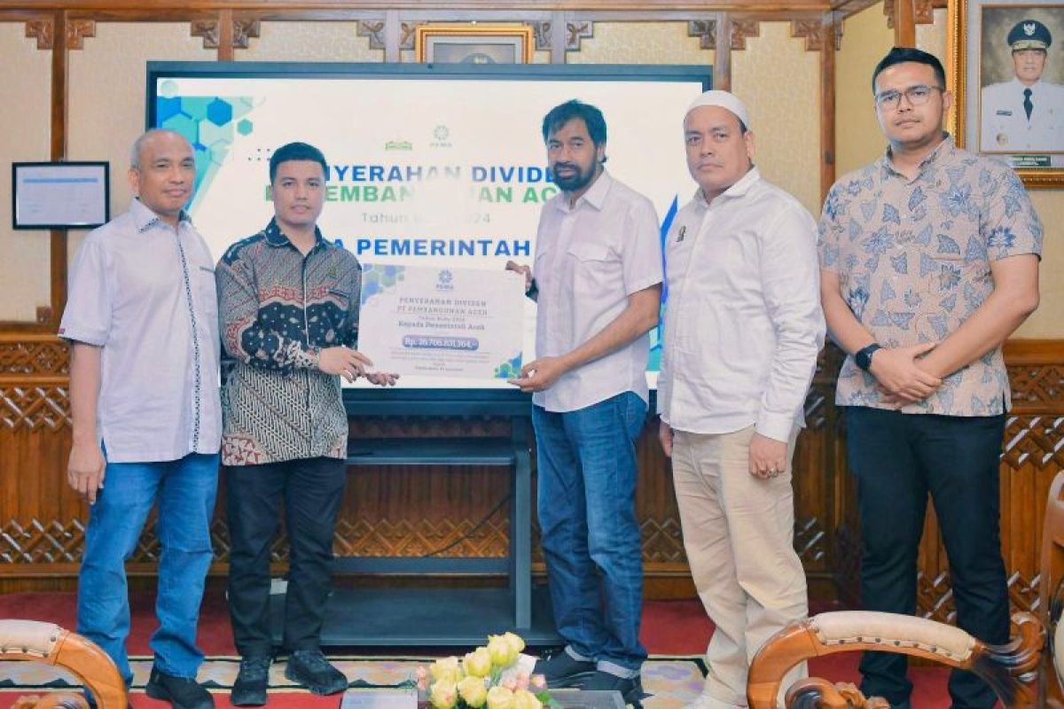 PT PEMA serahkan dividen Rp26,7 miliar ke Pemerintah Aceh