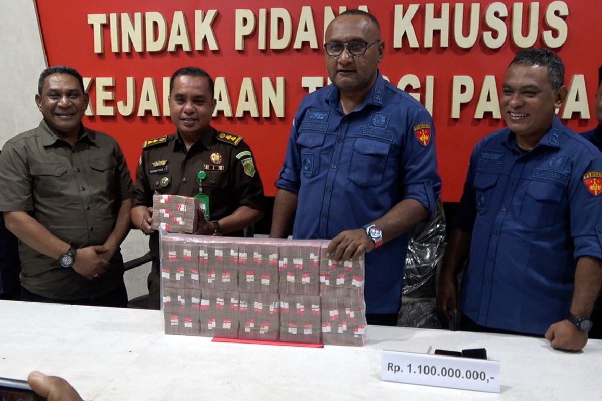 Kejati Papua terima pengembalian Rp23,4 miliar kasus korupsi PON XX