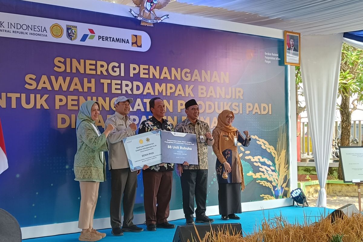 Pemprov Jateng-BI bersinergi pulihkan  sawah di Grobogan dan Demak