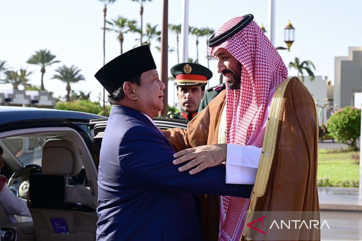 Presiden Prabowo disambut Pangeran MBS
