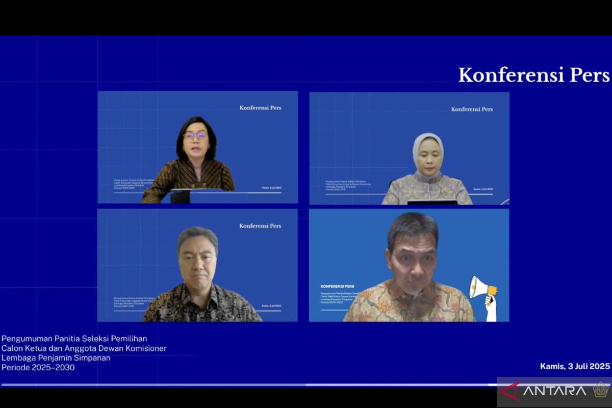 Sri Mulyani umumkan pansel calon ketua dan anggota DK LPS 2025-2030