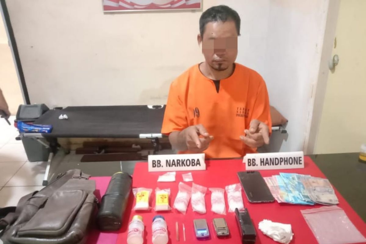 Polres Kampar tangkap bandar narkoba amankan 7,14 gram sabu-sabu
