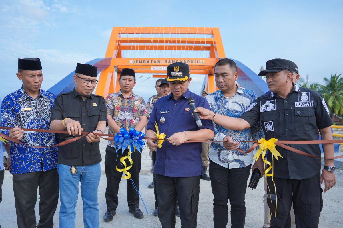 Bupati Morowali meresmikan jembatan perkuat konektivitas antarwilayah