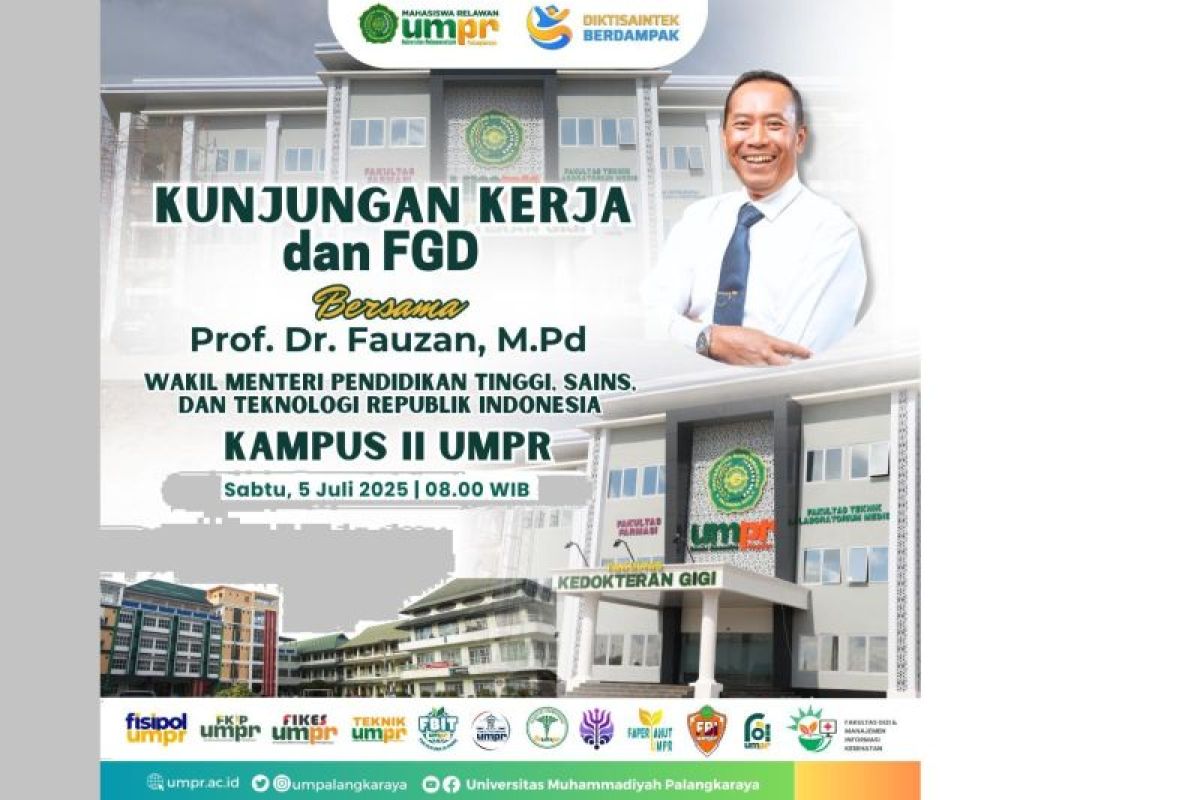 Wakil Menteri Pendidikan Tinggi, Sains, dan Teknologi Kunker ke Kampus II UMPR