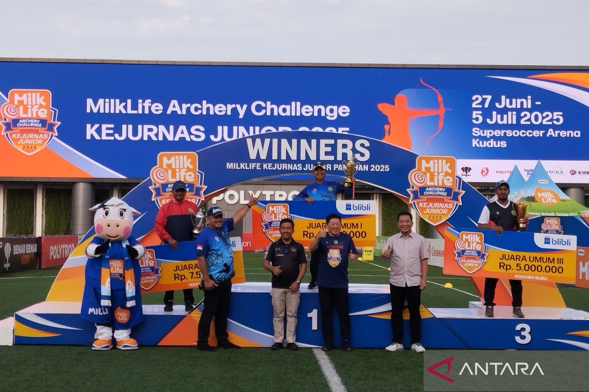Jawa Tengah  kembali juara umum Kejurnas Junior Panahan
