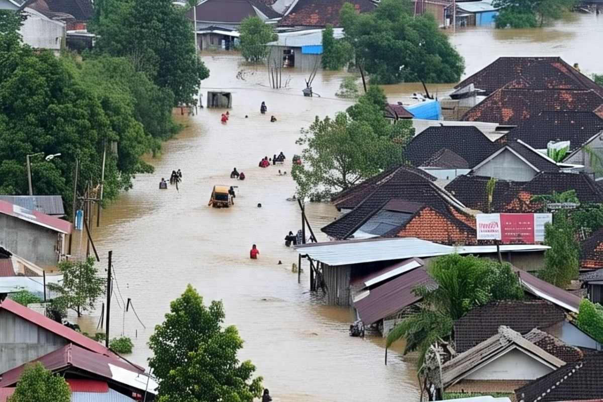 Tujuh kecamatan di Kabupaten Bone terendam banjir, satu jembatan hanyut