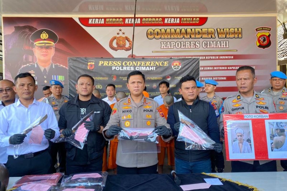 Pembacokan di Cimahi, 13 anggota geng motor diciduk Polres Cimahi