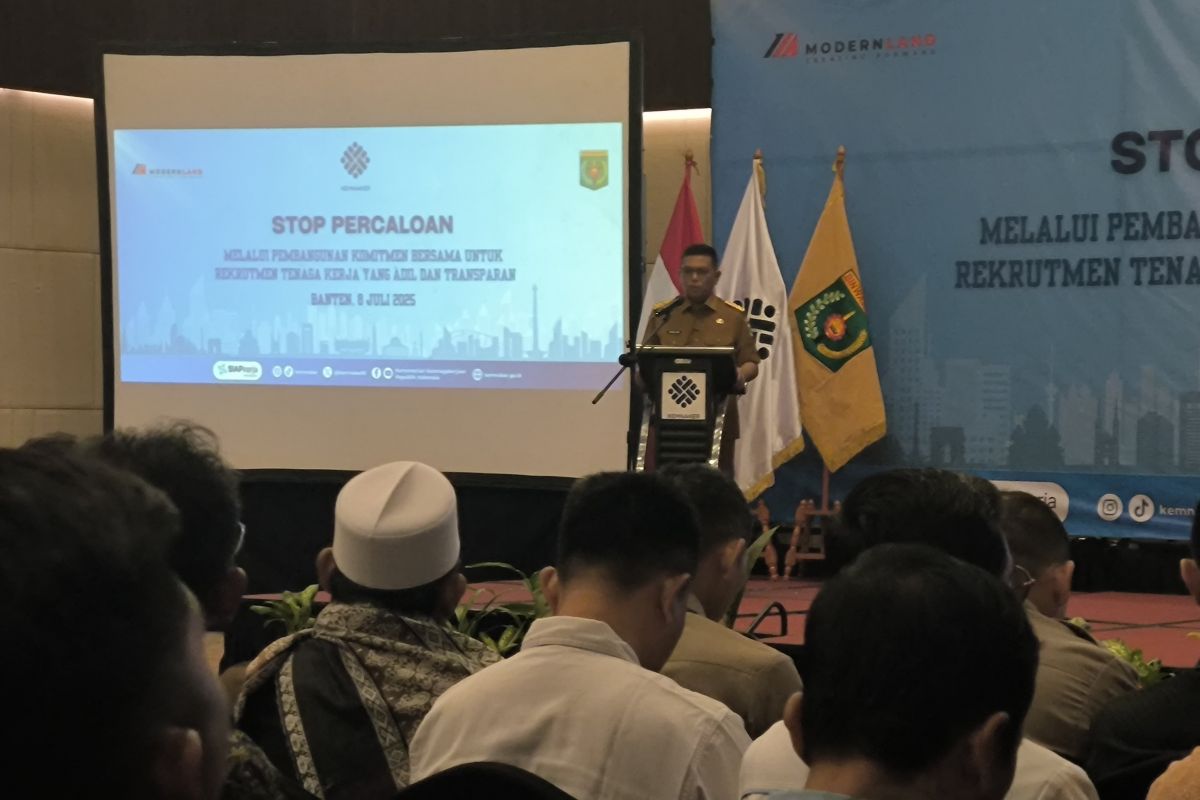 Kata Gubernur Banten percaloan tenaga kerja harus diakhiri