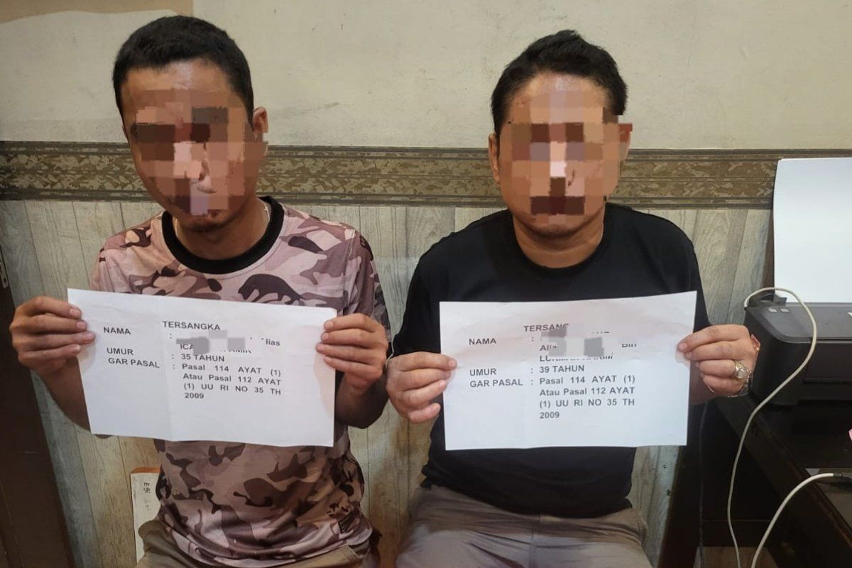 Polisi Jambi amankan  dua pengedar sabu di lokasi wisata air