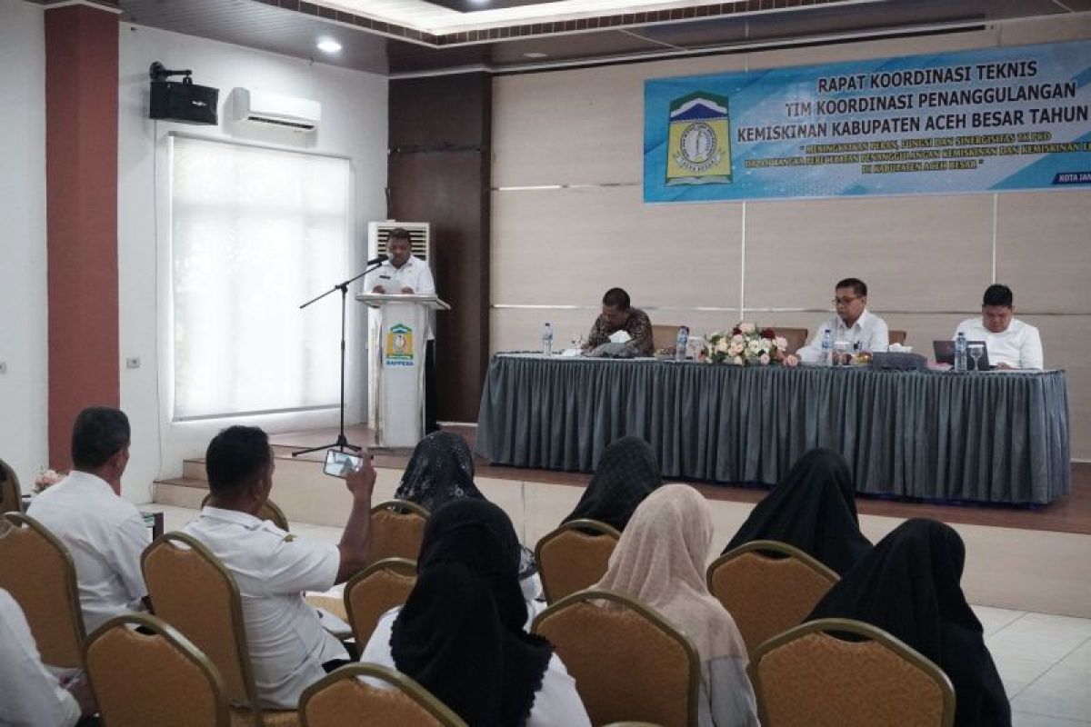 Pemkab Aceh Besar perkuat koordinasi tanggulangi kemiskinan ekstrem
