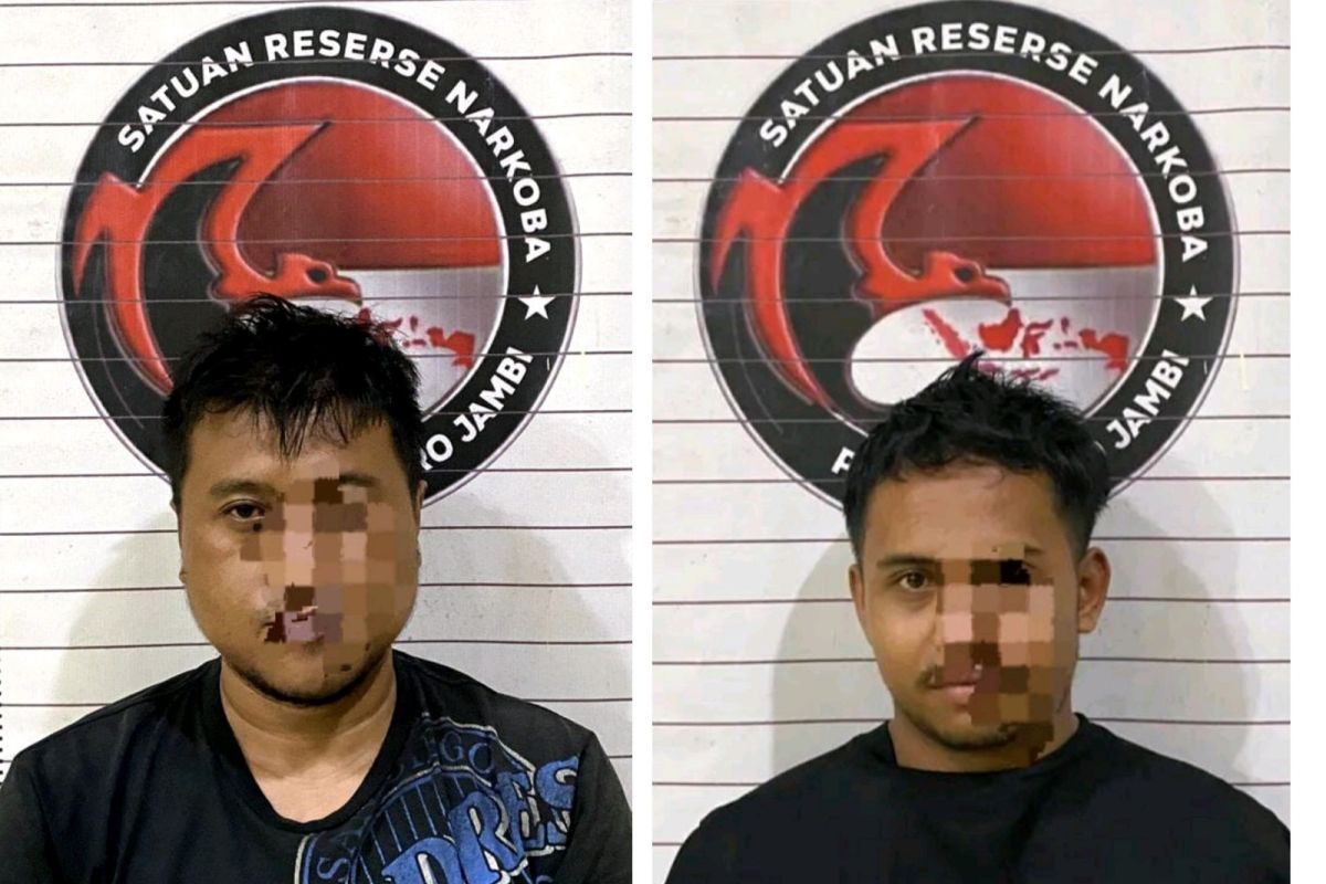 Polisi Muaro Jambi bekuk dua pengedar sabu satunya satpam