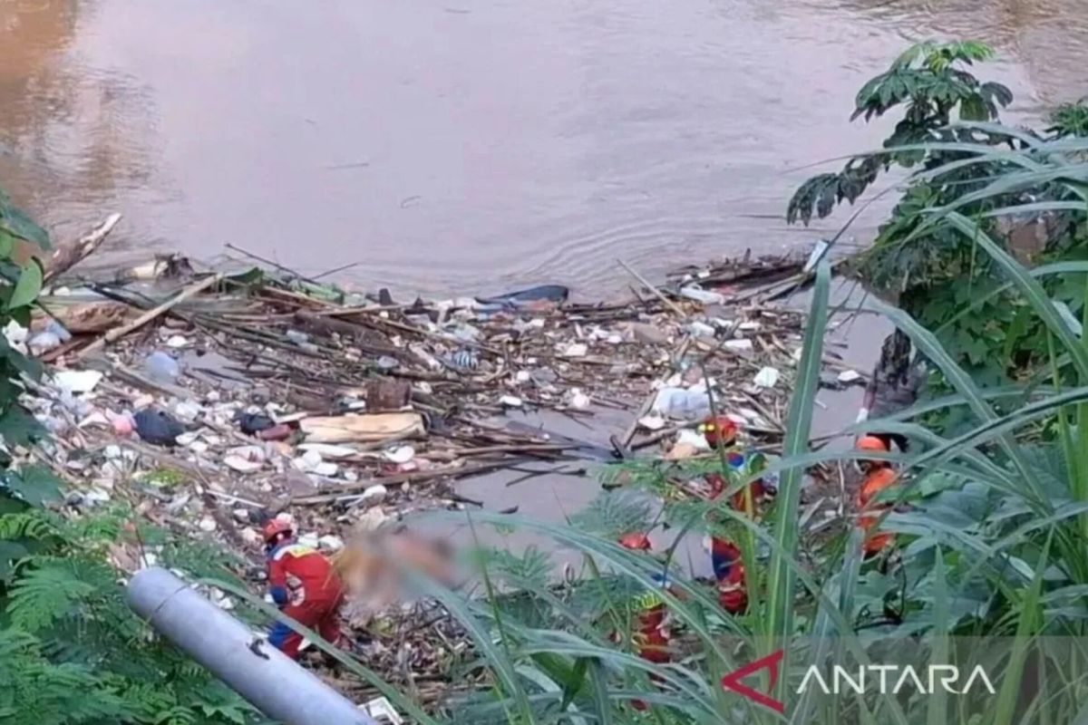 Mayat di Kali Ciliwung Pancoran diduga rusak karena dimakan biawak