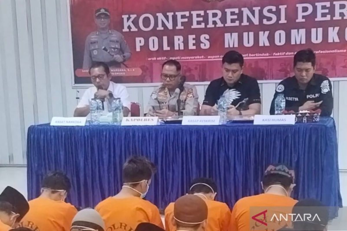 Polres Mukomuko ungkap sembilan kasus narkoba selama 100 hari