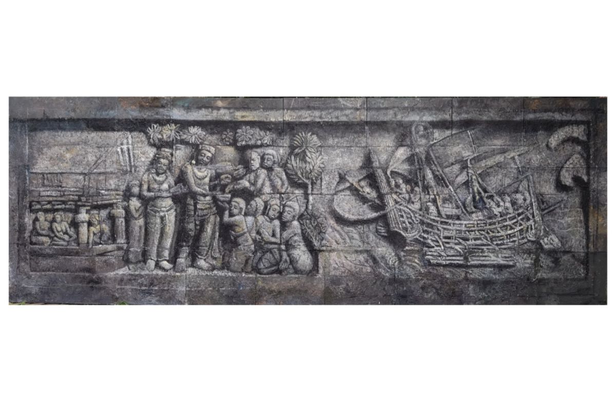 Pelukis Sohieb indahnya relief pameran "Borobudur:The Way of Life"