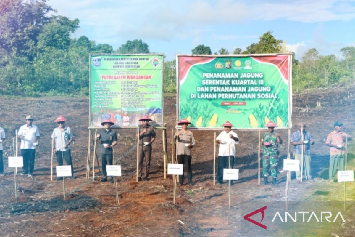 Polres Biak Papua tanam jagung wujudkan Asta Cita Presiden