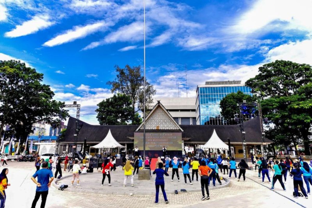 ASN Pemkot Pematangsiantar senam sehat di Lapangan Adam Malik, ini tujuannya