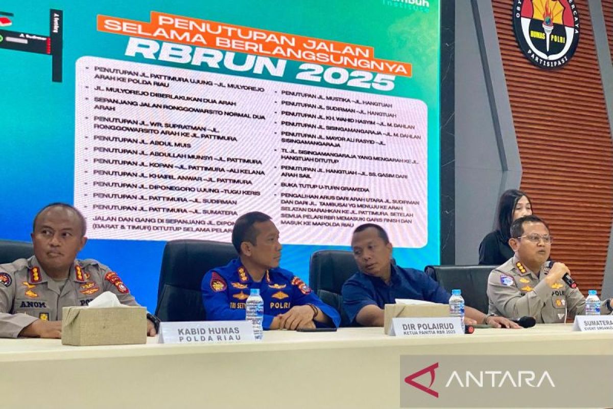 2.550 personel gabungan amankan Riau Bhayangkara Run 2025