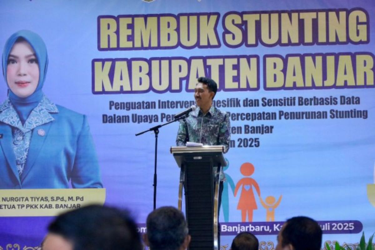 Bupati Banjar: Stunting tantangan besar pada pembangunan nasional