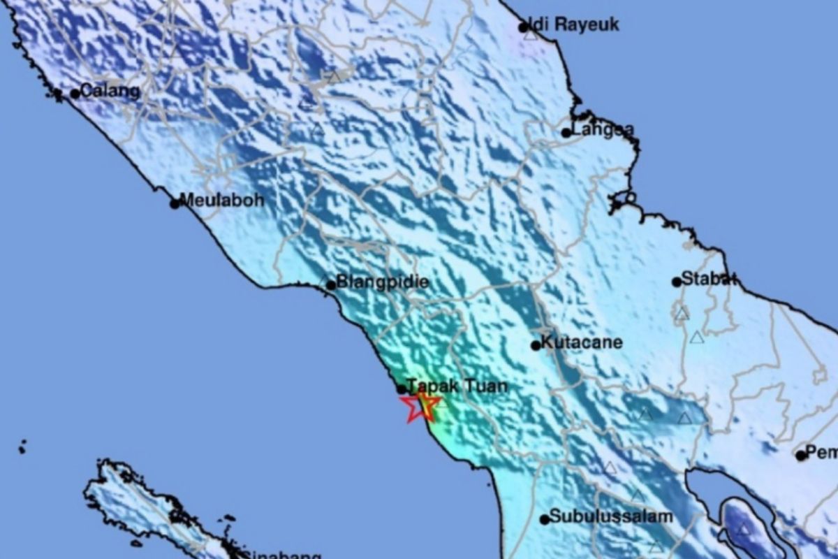 Gempa M5,1 di pantai Barat Aceh  akibat adanya aktivitas sesar aktif