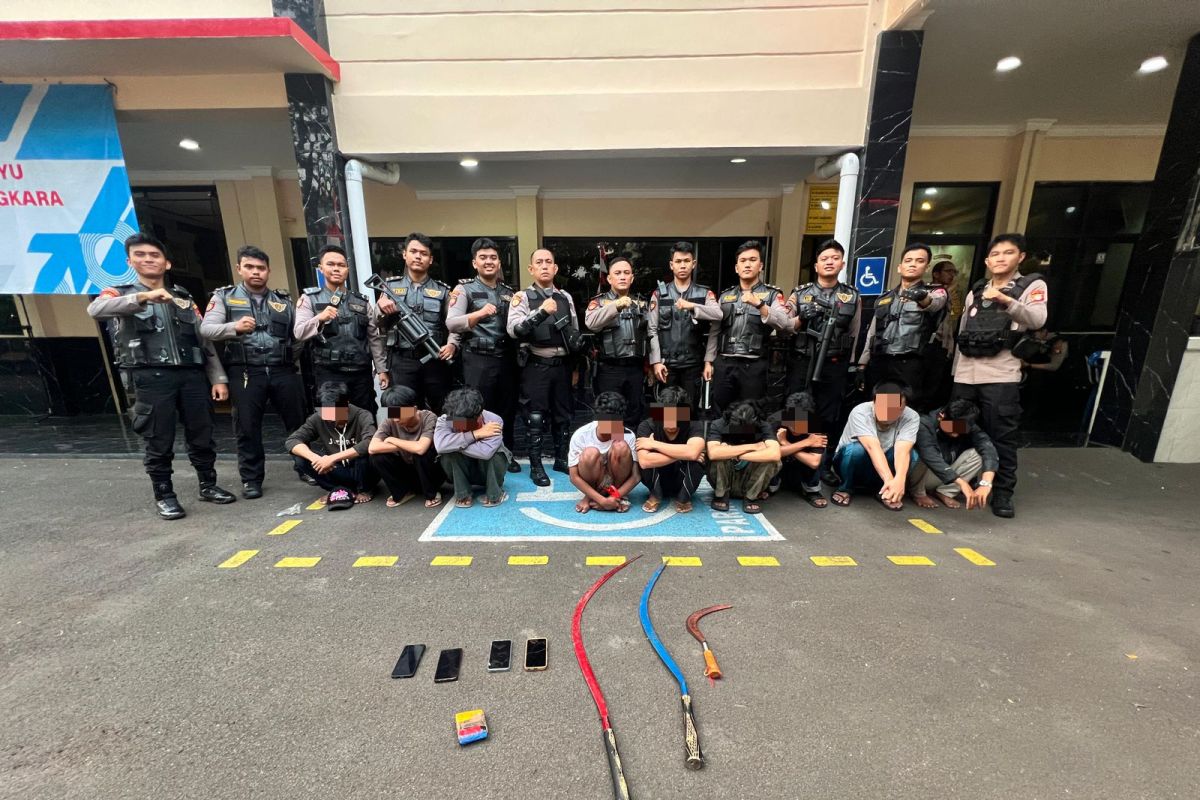 Polisi ringkus 9 remaja yang terlibat tawuran