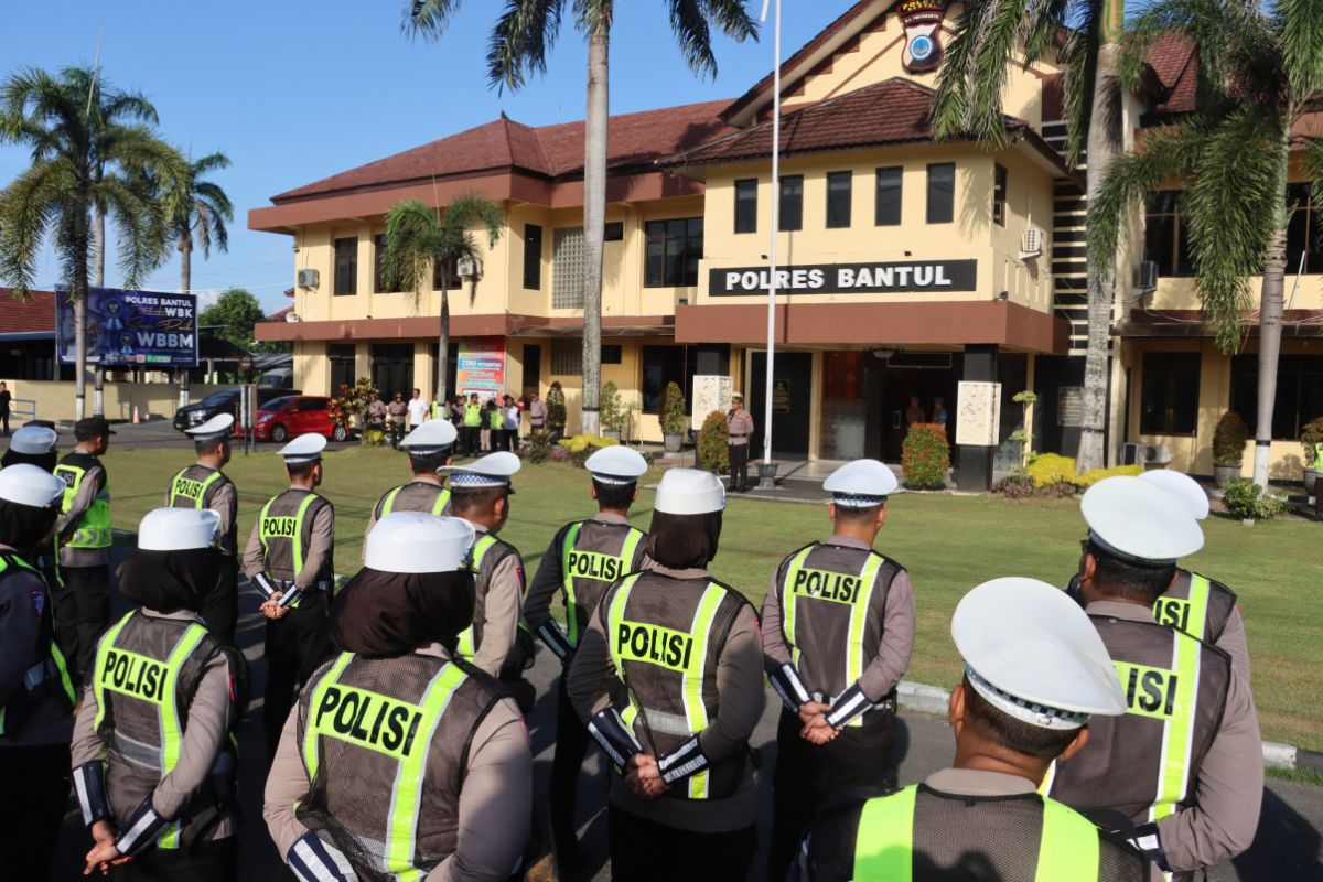 Polres Bantul menggelar Operasi Patuh tingkatkan disiplin berlalu lintas