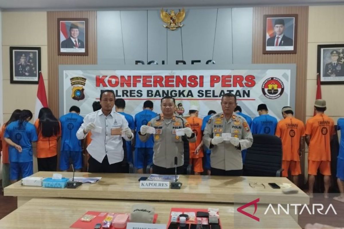 Satres narkoba Bangka Selatan ungkap 24 kasus narkotika semester pertama 2025
