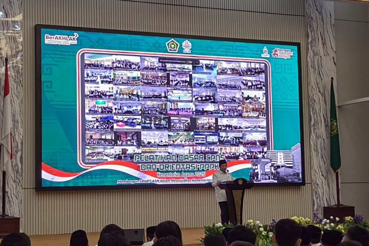 48 ribu ASN baru Kemenag ikuti latihan orientasi